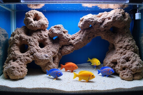 Vibrant African Cichlid tank