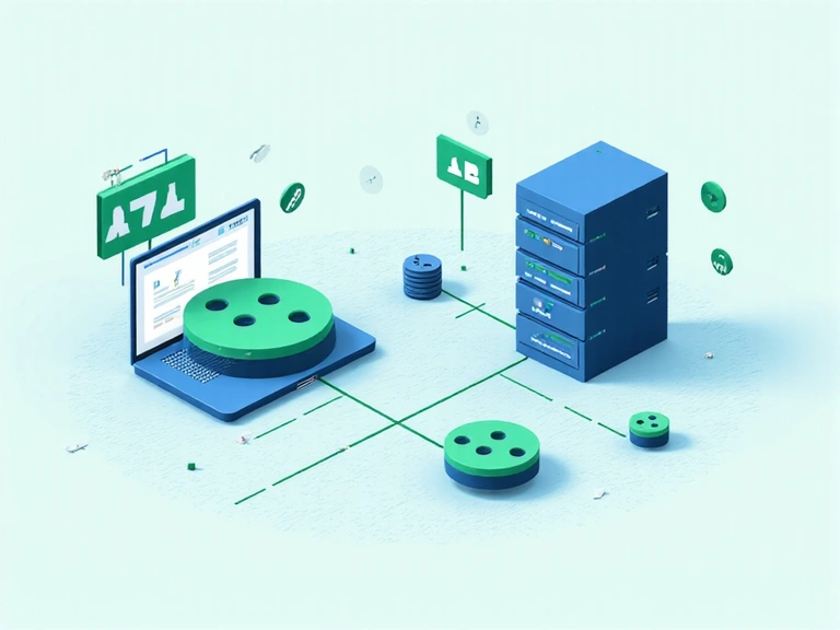 Illustration of digital cookies and data flow