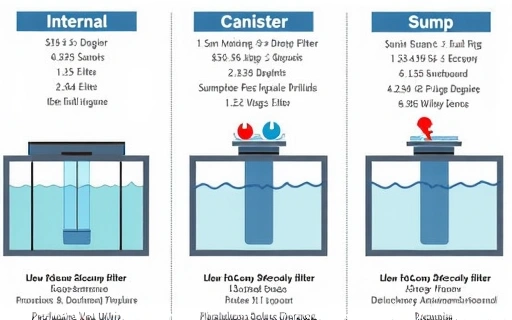 Diagram showing different filter types