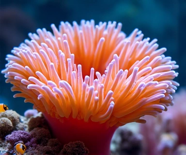Exotic marine invertebrate on a coral reef