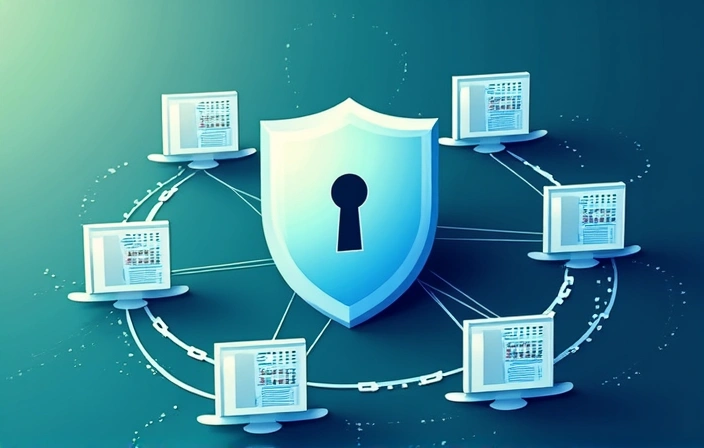 Data sharing network illustration